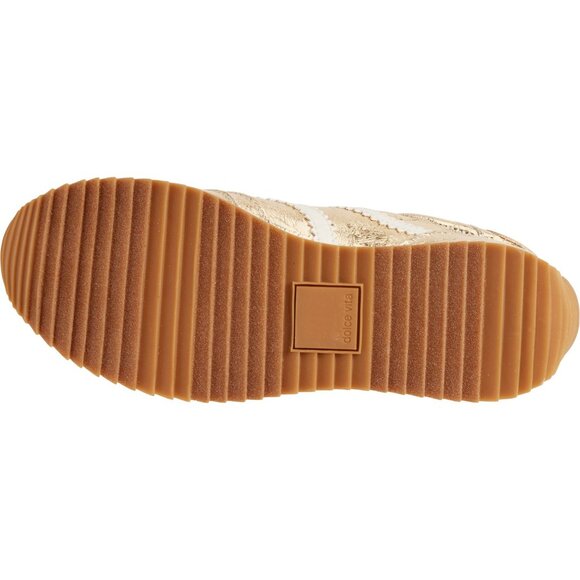 NEW Dolce Vita Emely Sneakers - Leather For Women in Gold Multi 6257S3 - Picture 7 of 7